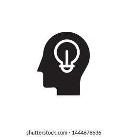human, brain, communication icon. Simple glyph, flat vector of Mind process icons for UI and UX, website or mobile application