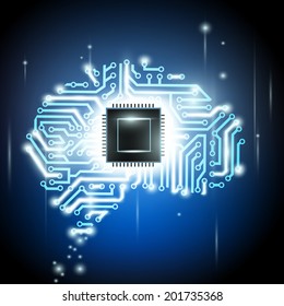 the human brain as a computer chip