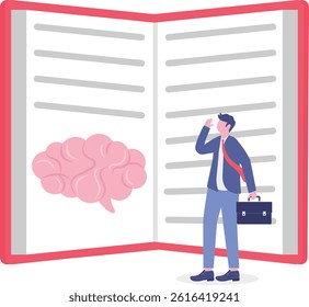 Human Brain, Education, Book, Open, Cartoon

