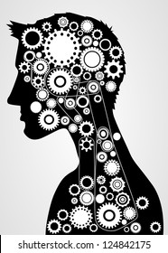 Human brain gears