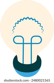 Human Brain generate thoughts Idea isometric concept, simulations artificial neurons vector de Artificial general intelligence Natural Language Processing Deep Learning illustration