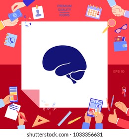 Human brain icon