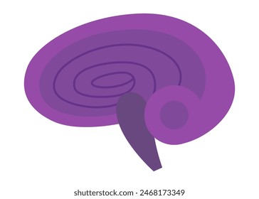Human brain icon. Creation and idea concept element. Science innovation, machine learning, ai or new technology development. Human brain health startup