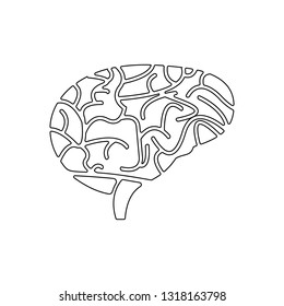 the human brain icon. Element of Human parts for mobile concept and web apps icon. Outline, thin line icon for website design and development, app development