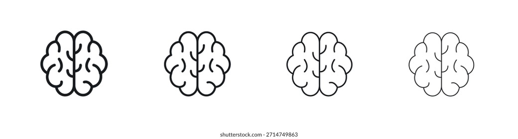 Human brain icon Eps10. icons graphic design