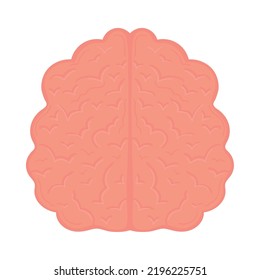 icono del cerebro humano aislado