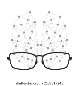 Ikone des menschlichen Gehirns Ideen...Brainstorming, Visualisierung, analytische Konzepte.