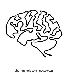 human brain icon image 