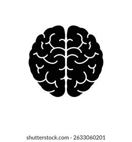 Human brain icon intelligence mind thinking.
