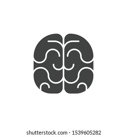 Human brain icon isolated on white background. Healthcare symbol modern, simple, vector, icon for website design, mobile app, ui. Vector Illustration