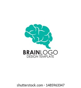 Human brain icon logo design inspiration vector template