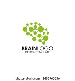 Human brain icon logo design inspiration vector template