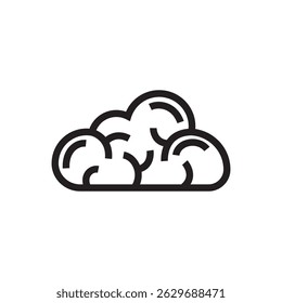 human brain icon. brain mind idea creativity image.