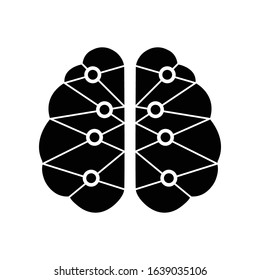 Human Brain Icon. Neuroscience Icon