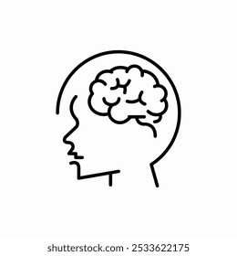 human brain icon sign vector