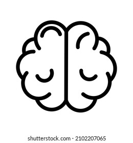 human brain icon or symbol design