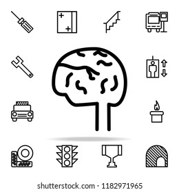 human brain icon. web icons universal set for web and mobile
