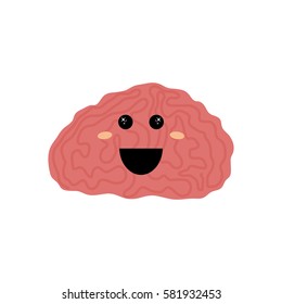 Human brain intelligence icon vector illustration graphic design