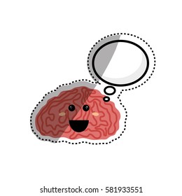 Human brain intelligence icon vector illustration graphic design