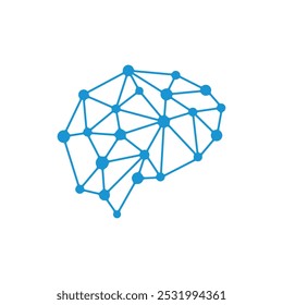 Cérebro humano com design inteligente do logotipo da mente