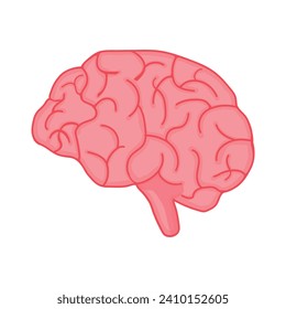 Human brain internal organ illustration