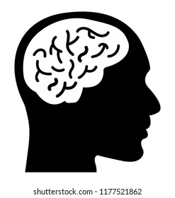
Human brain isolated design
