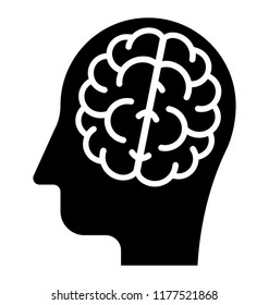 
Human brain isolated design
