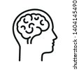 human head and brain
