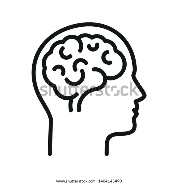 人間の脳 分離型ベクター画像アイコン のベクター画像素材 ロイヤリティフリー