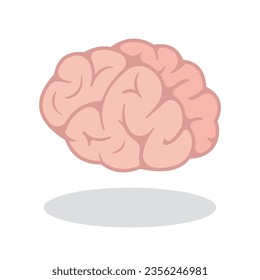 Human brain isometric 3d icon