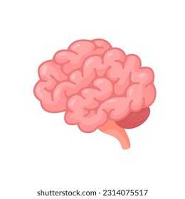 Human brain jagged. The concept of developing learning and creativity skills.
