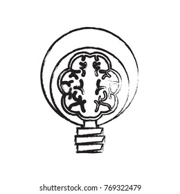 Human brain in lightbulb