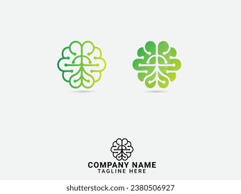 Human brain logo. Modern. Creative brain logo Science. Hospital. Creative. Icon. Company. Think. Brain vector. Idea. Tech