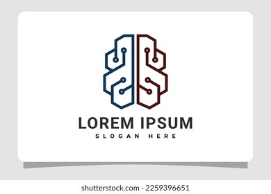 Human Brain Logo Template Design Inspiration