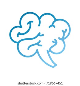 human brain mind or intelligence icon