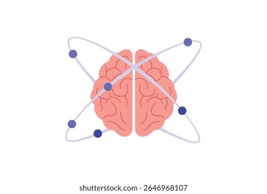 Human Brain, Neural Network Concept Vector Illustration.