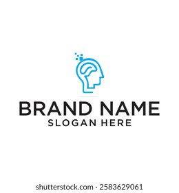 Human Brain Outline Icon Editable Stroke
