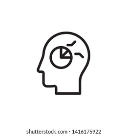 human, brain, planning, process icon. Simple thin line, outline vector of Mind process icons for UI and UX, website or mobile application
