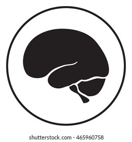 Human brain silhouette