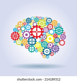human brain with strategic thinking and innovative ideas