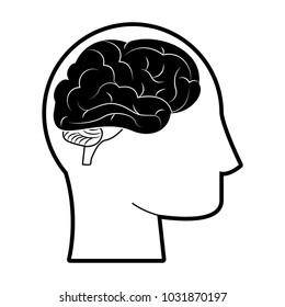 Human brain symbol
