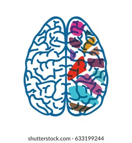 Human brain symbol
