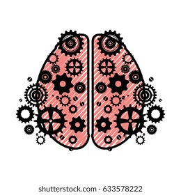 Human brain symbol