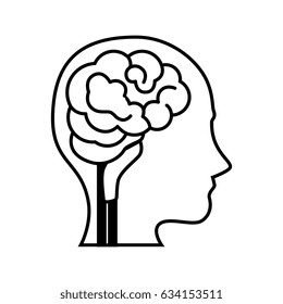 Human brain symbol