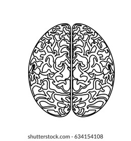 Human brain symbol