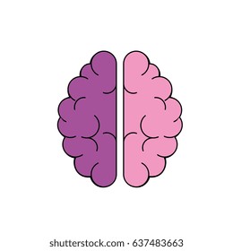Human brain symbol