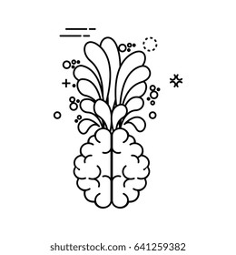 Human brain symbol