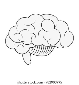 Human brain symbol