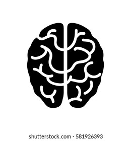 Human brain symbol icon vector illustration graphic design