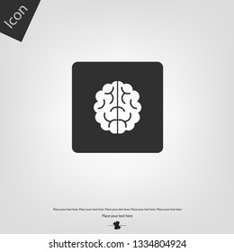 Human brain vector icon